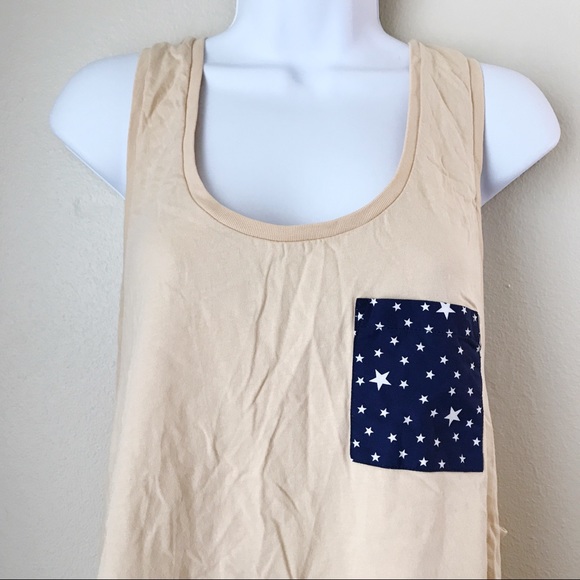 ASOS Razor Back Tank Top Large Pocket - Picture 2 of 6